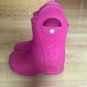 Croc kids rain boots